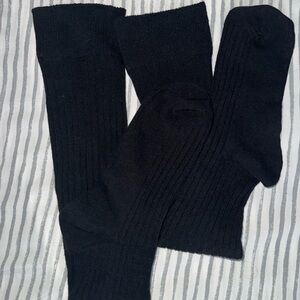 Black knee high socks